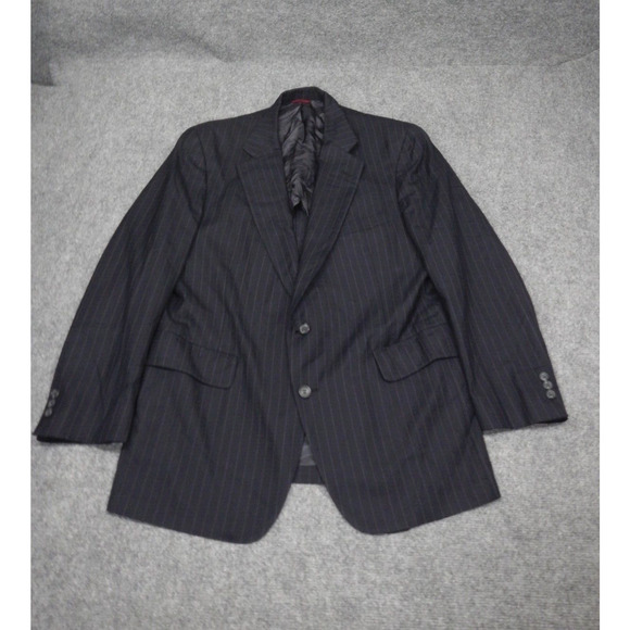 Jos. A Bank Blazer Men's Size 40R‎ Dark Blue Pinstripe Premium Collection Wool - Picture 1 of 9